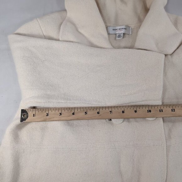 Isaac Mizrahi Target Wool Rabbit Hair Collared Cream Button Sweater Cardigan XXL - Picture 10 of 13